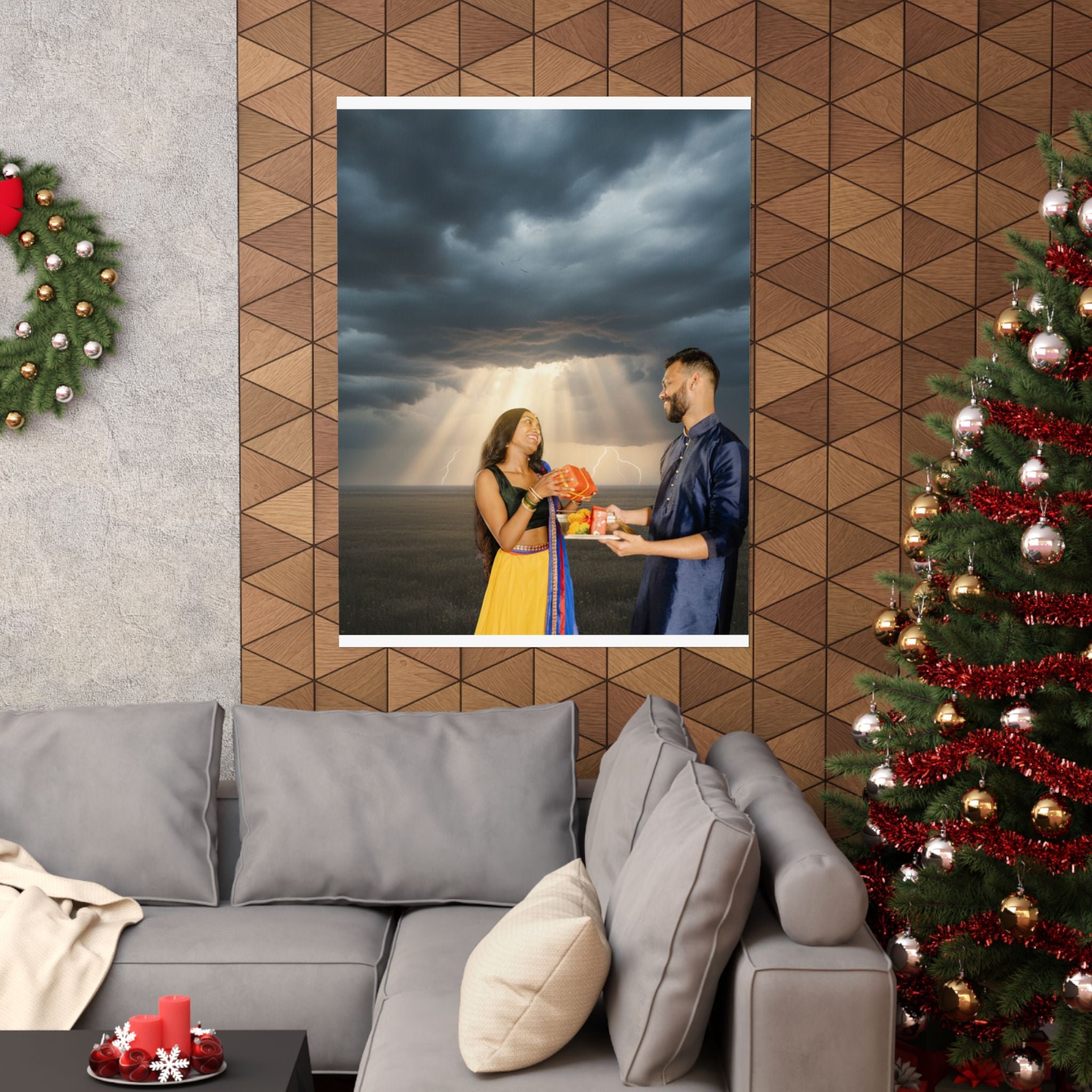 Dramatic Storm — Person — Matte Poster