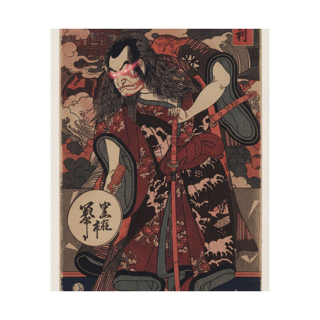 Japanese Street — The First Nakamura Nakazo As A Samurai — Matte Poster