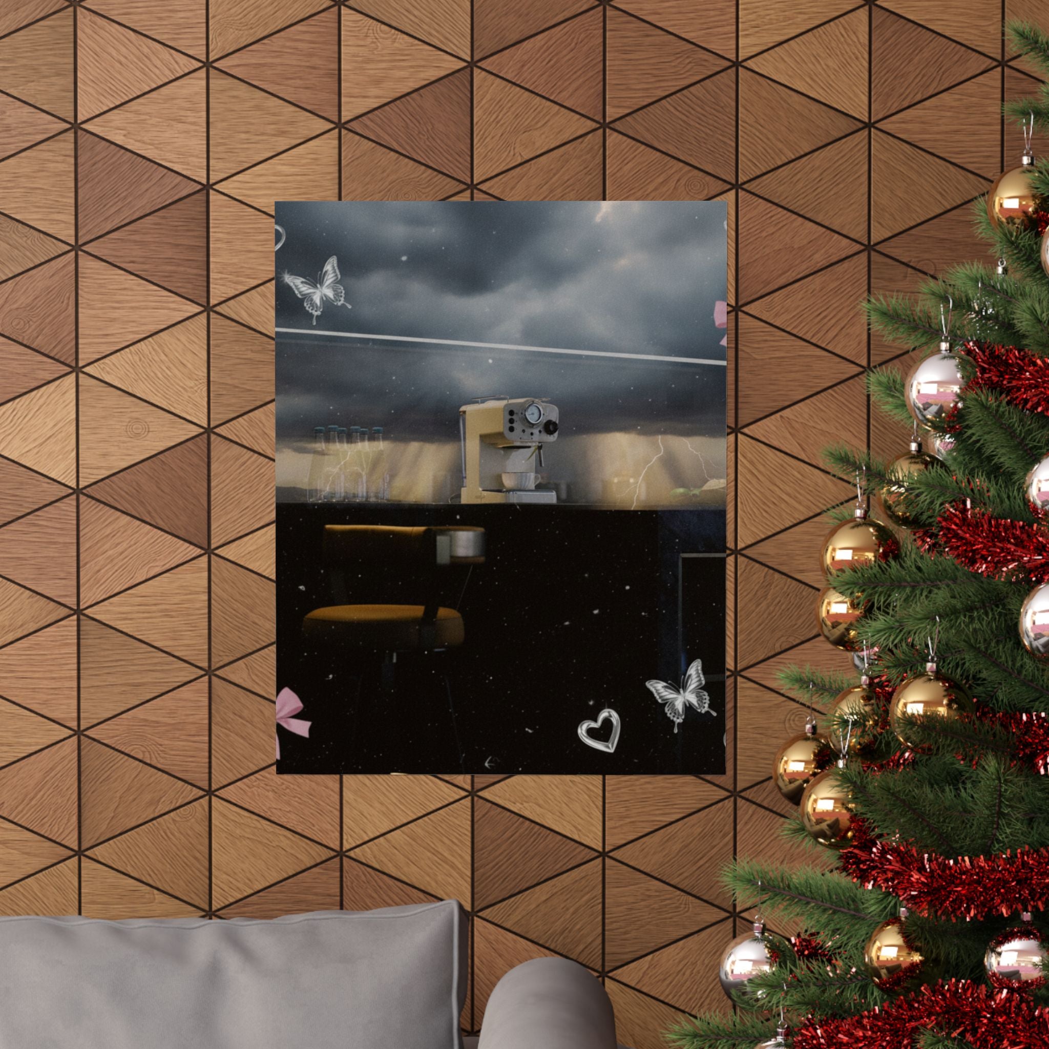 Dramatic Storm — Kitchen — Matte Poster
