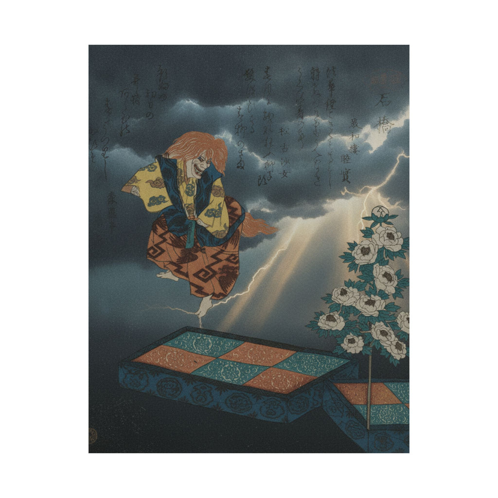 Dramatic Storm — Scene From Noh Dance — Matte Poster