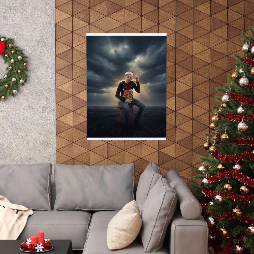 Dramatic Storm — Person — Matte Poster