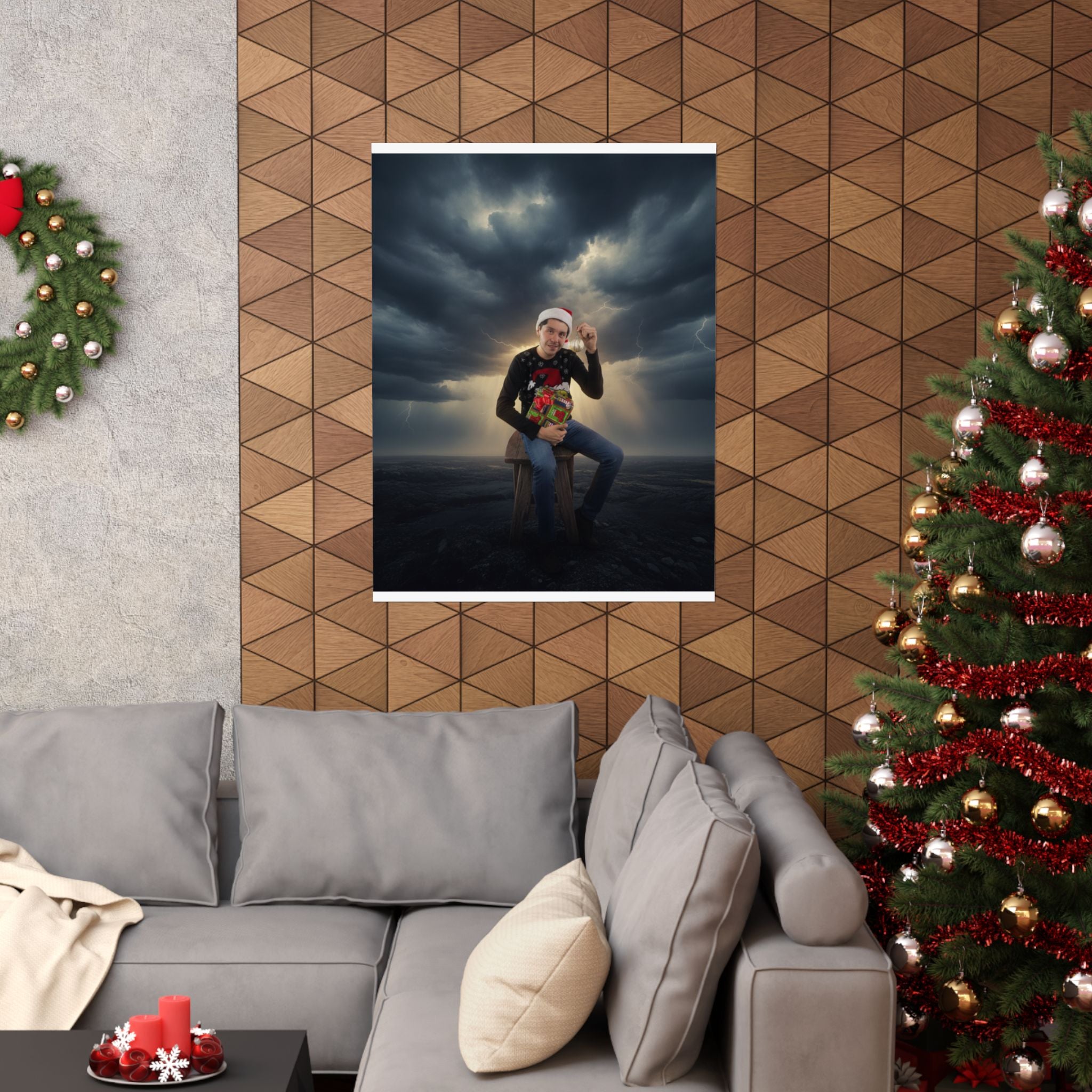 Dramatic Storm — Person — Matte Poster