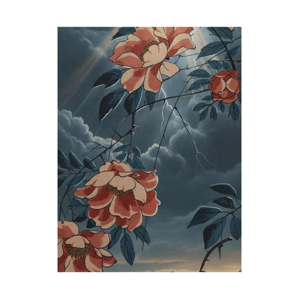 Dramatic Storm — Rose — Matte Poster
