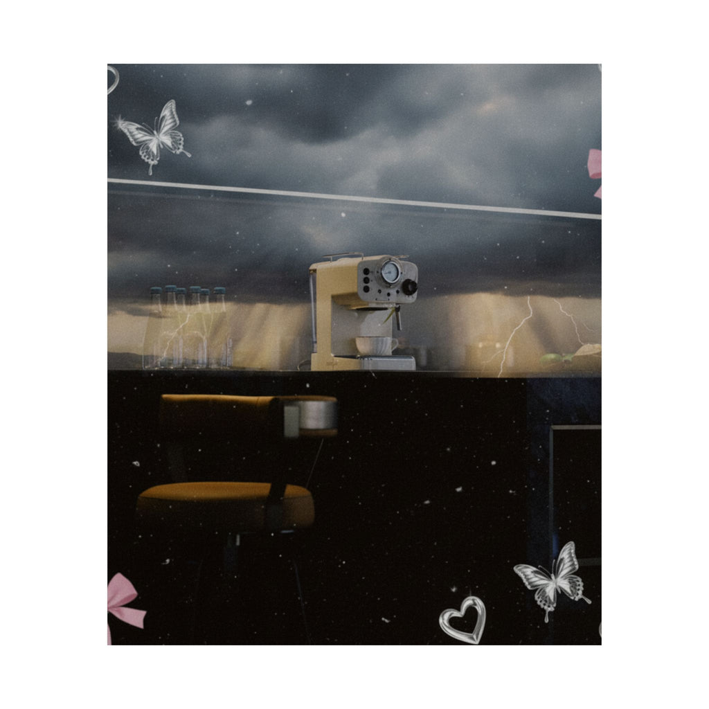 Dramatic Storm — Kitchen — Matte Poster