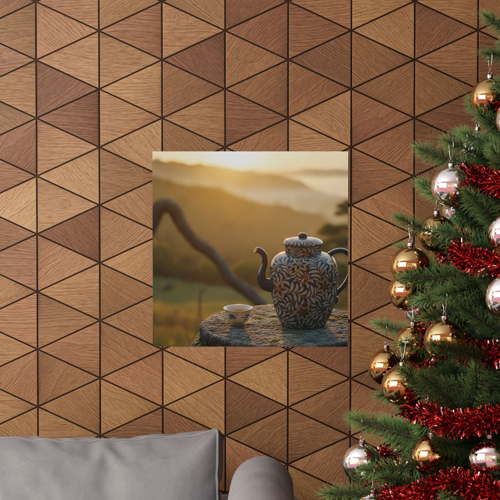 Scenic Nature — Wine Pot And Cup — Matte Poster