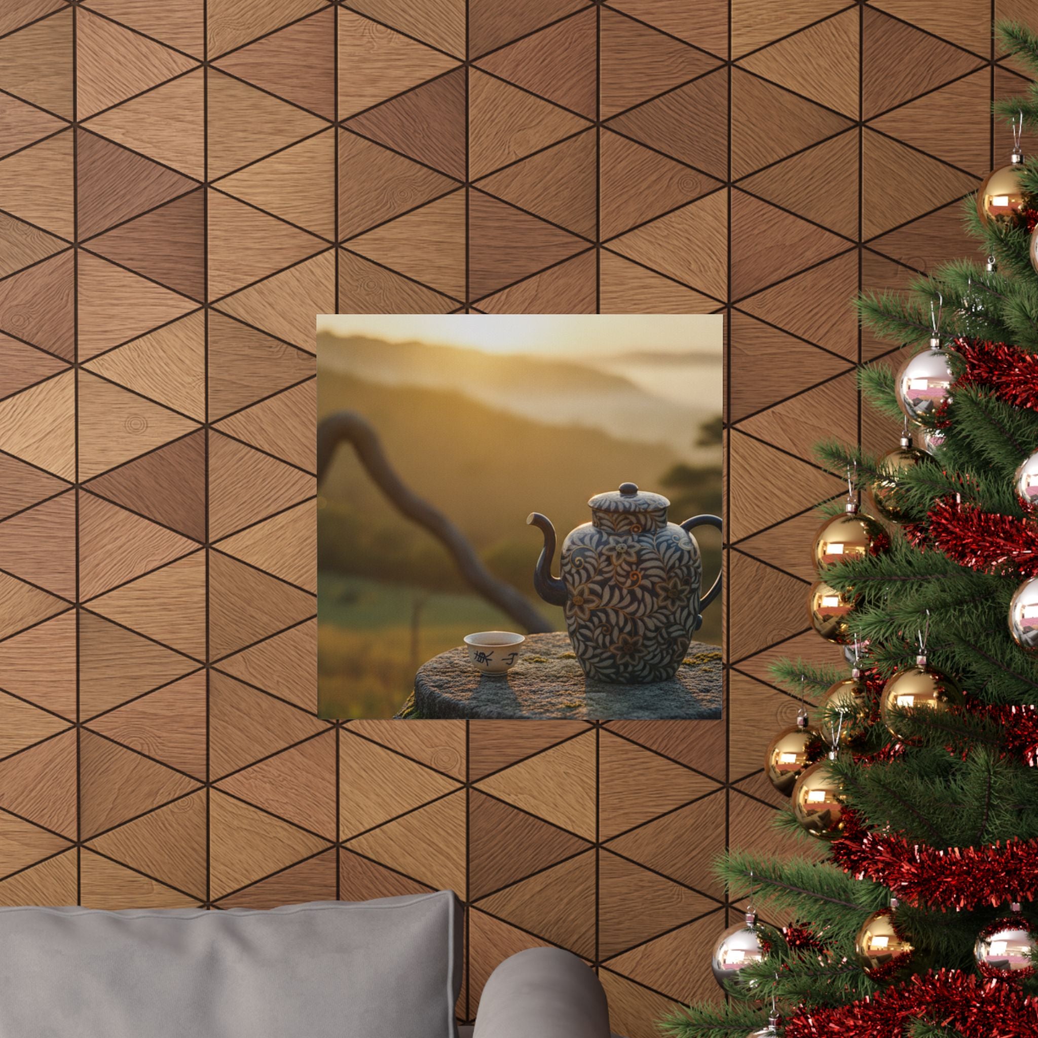 Scenic Nature — Wine Pot And Cup — Matte Poster