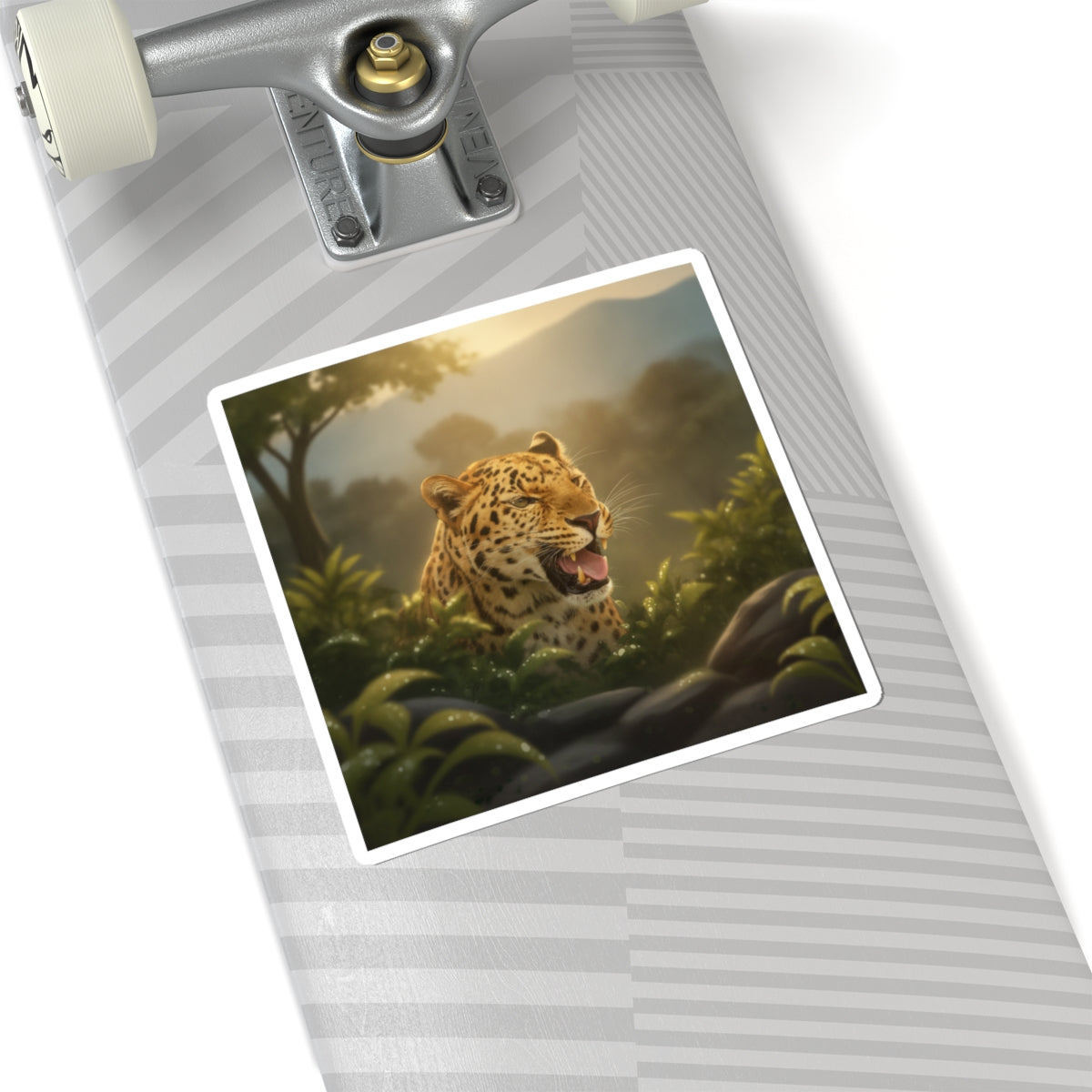 Scenic Nature — Leopard — Kiss-Cut Sticker