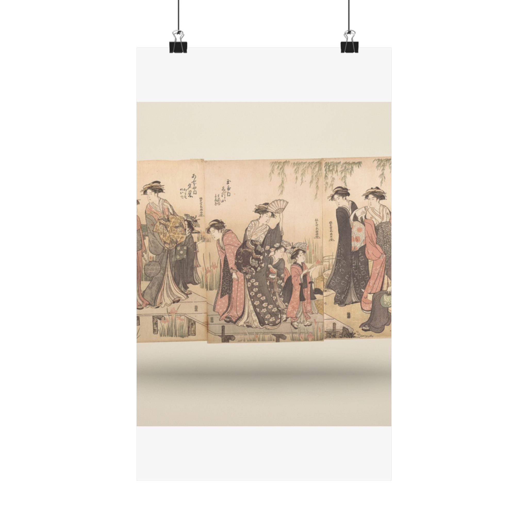 Product Marketing — Courtesans In An Iris Garden — Matte Poster