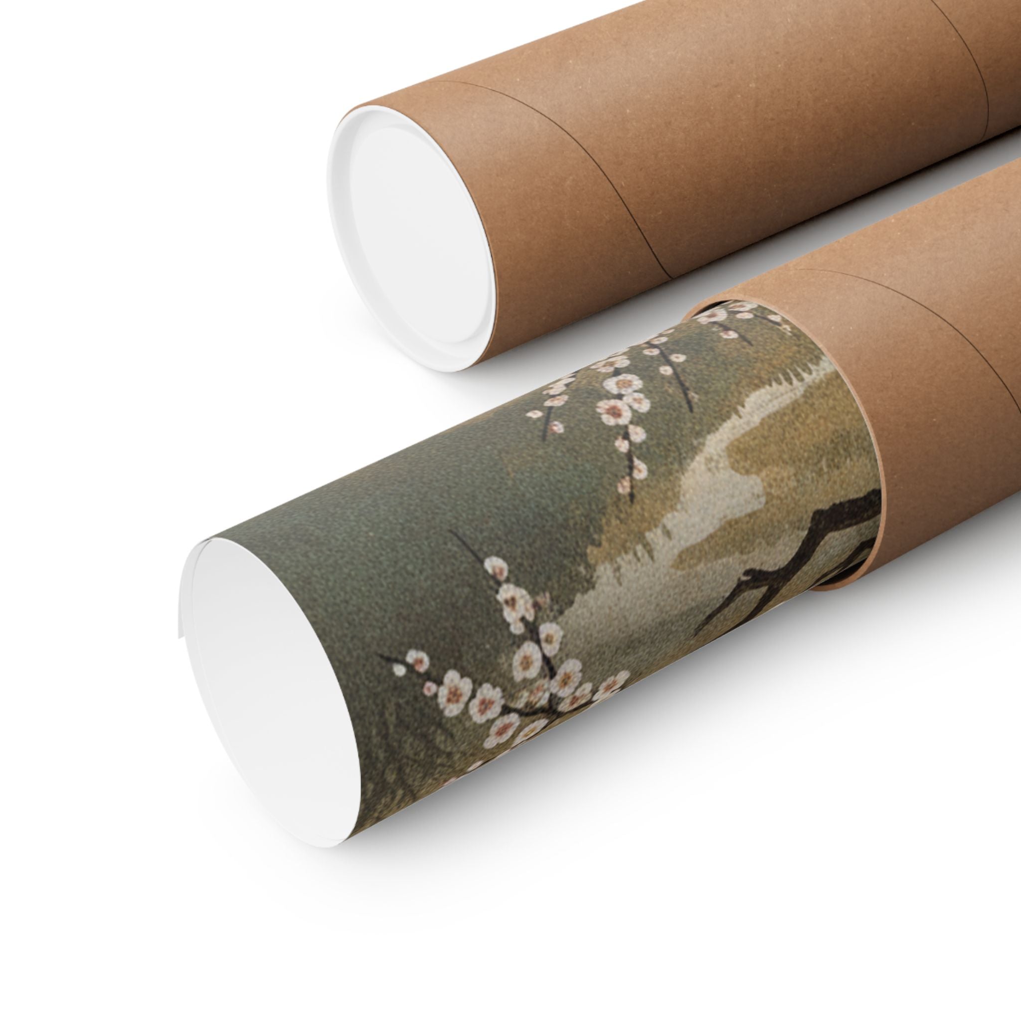 Scenic Nature — Plum Tree In Blossom — Matte Poster