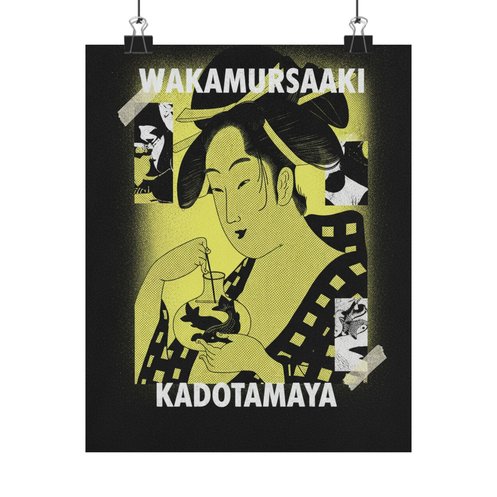 Streetwear Collage — Wakamurasaki Of The Kadotamaya — Matte Poster