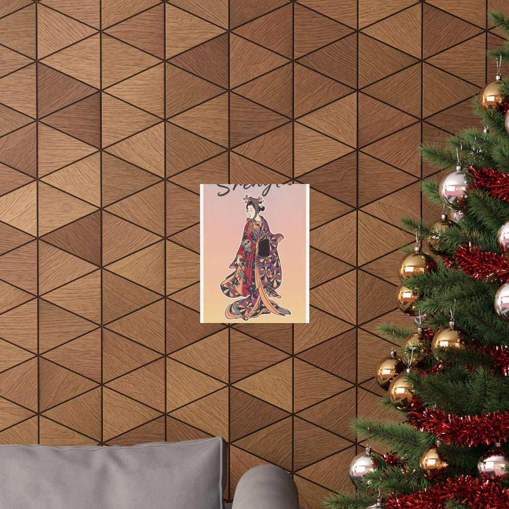 Affirmation — Segawa Kikunojō Ii As A Woman Standing — Matte Poster