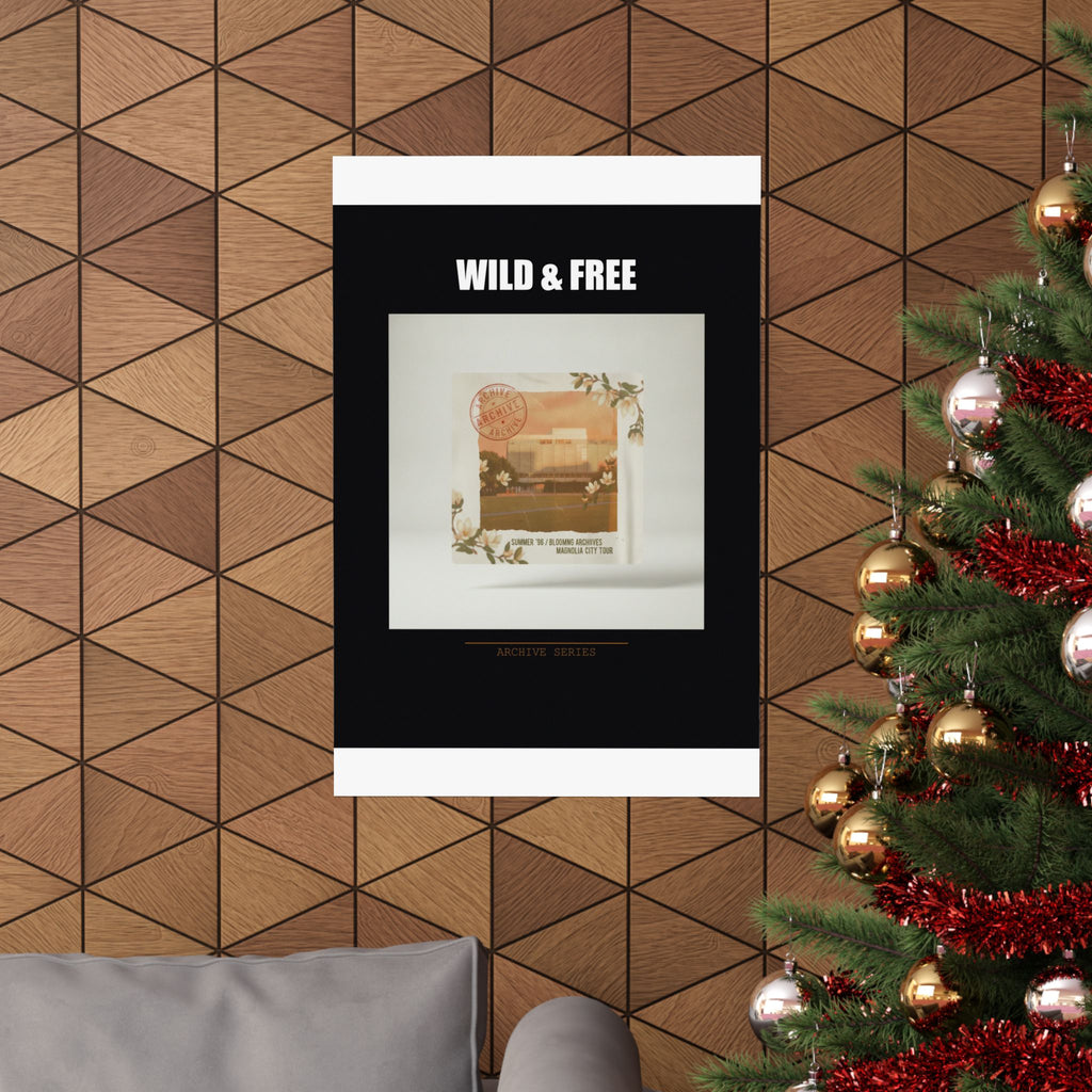 WILD & FREE Vintage Magnolia Archive Matte Poster