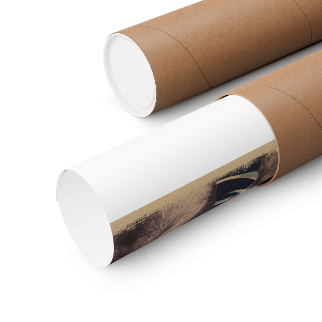 Japanese Street — Dog — Matte Poster