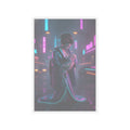 Neon Noir — Young Mother Nursing Her Baby — Kiss-Cut Sticker