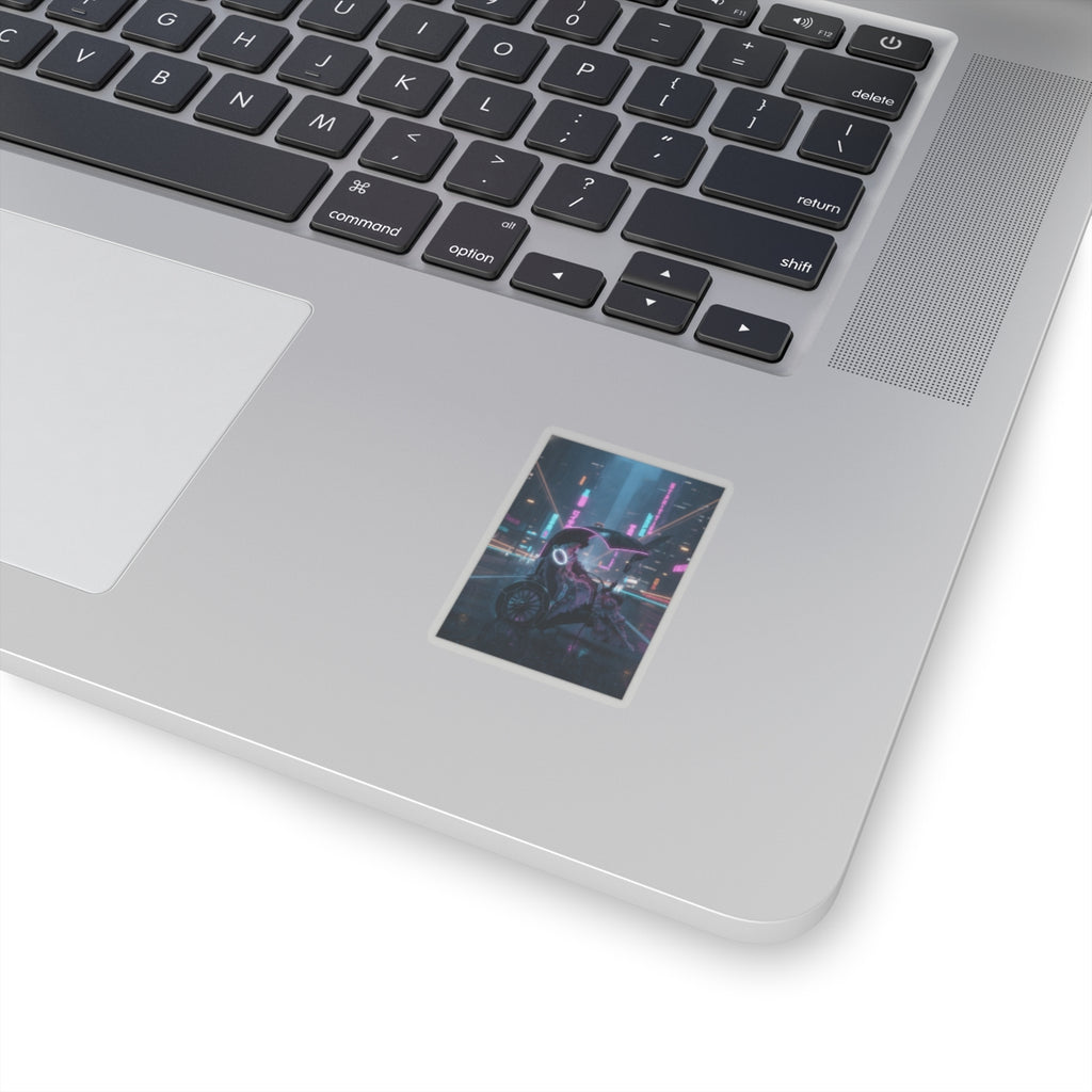 Neon Noir — Lady In A Chariot — Kiss-Cut Sticker