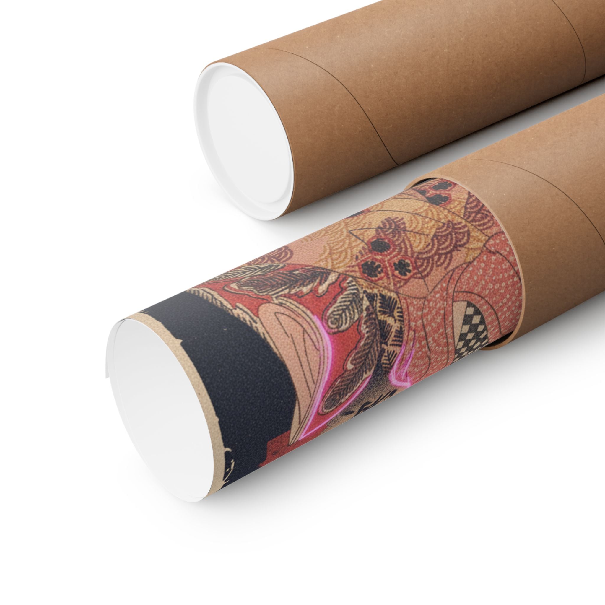 Japanese Street — Courtesan With Branch Of Seri — Matte Poster