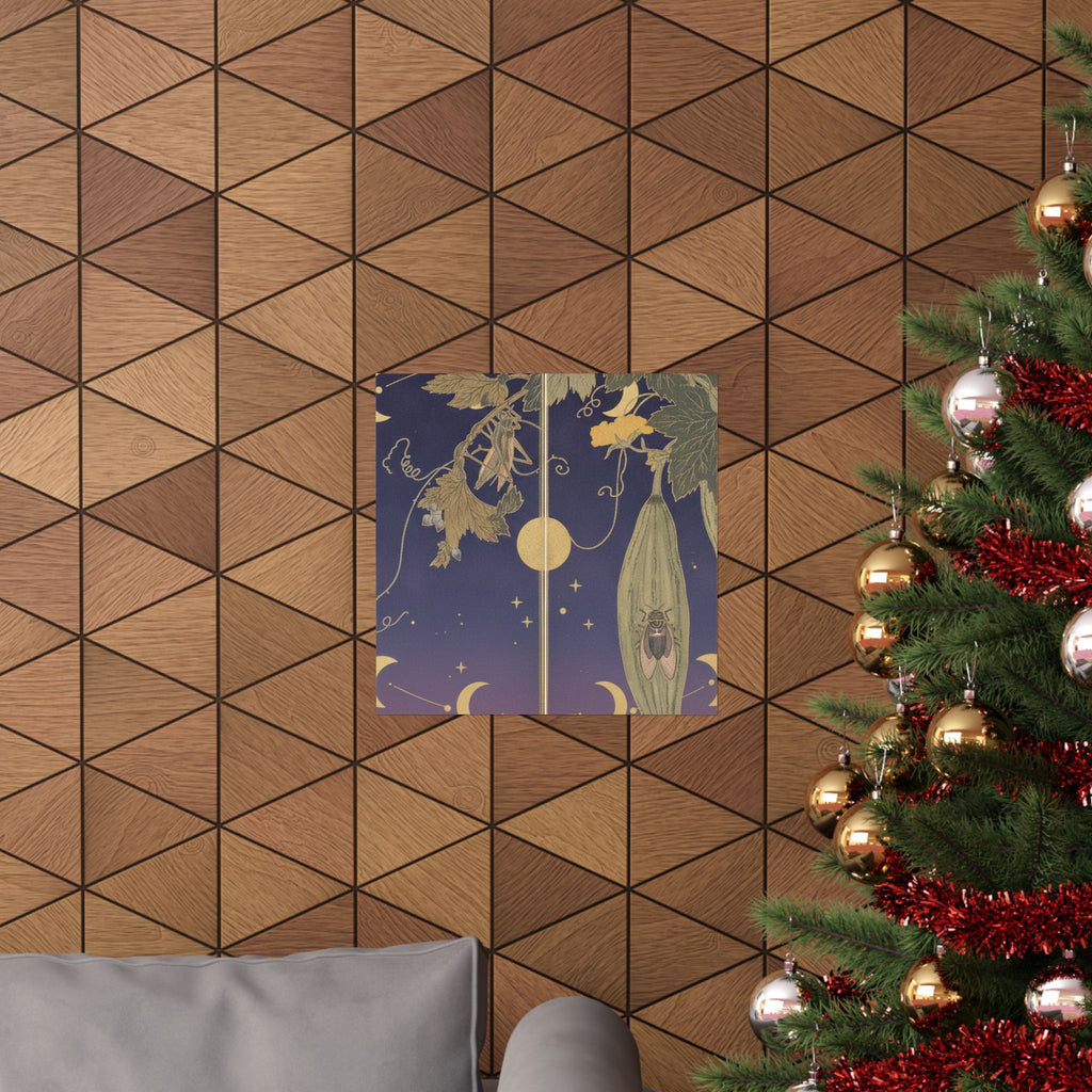 Celestial — Grasshopper (Kirigirisu); Cicada (Semi), From The Picture Book Of Crawling Creat — Matte Poster
