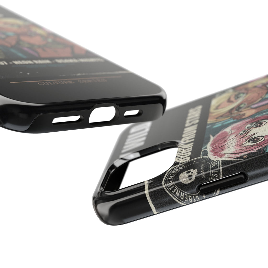 Neon Rain Osaka Nights Anime Tour Poster Phone Case