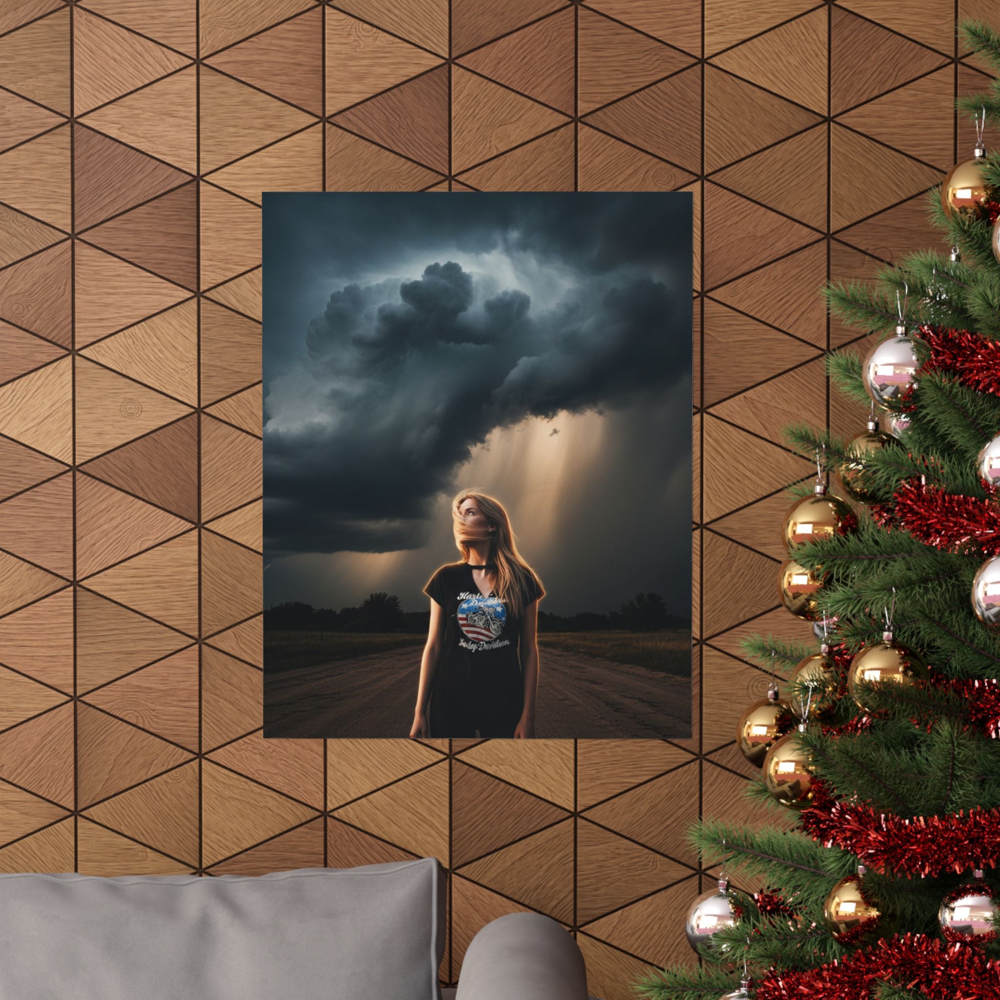 Dramatic Storm — Person — Matte Poster