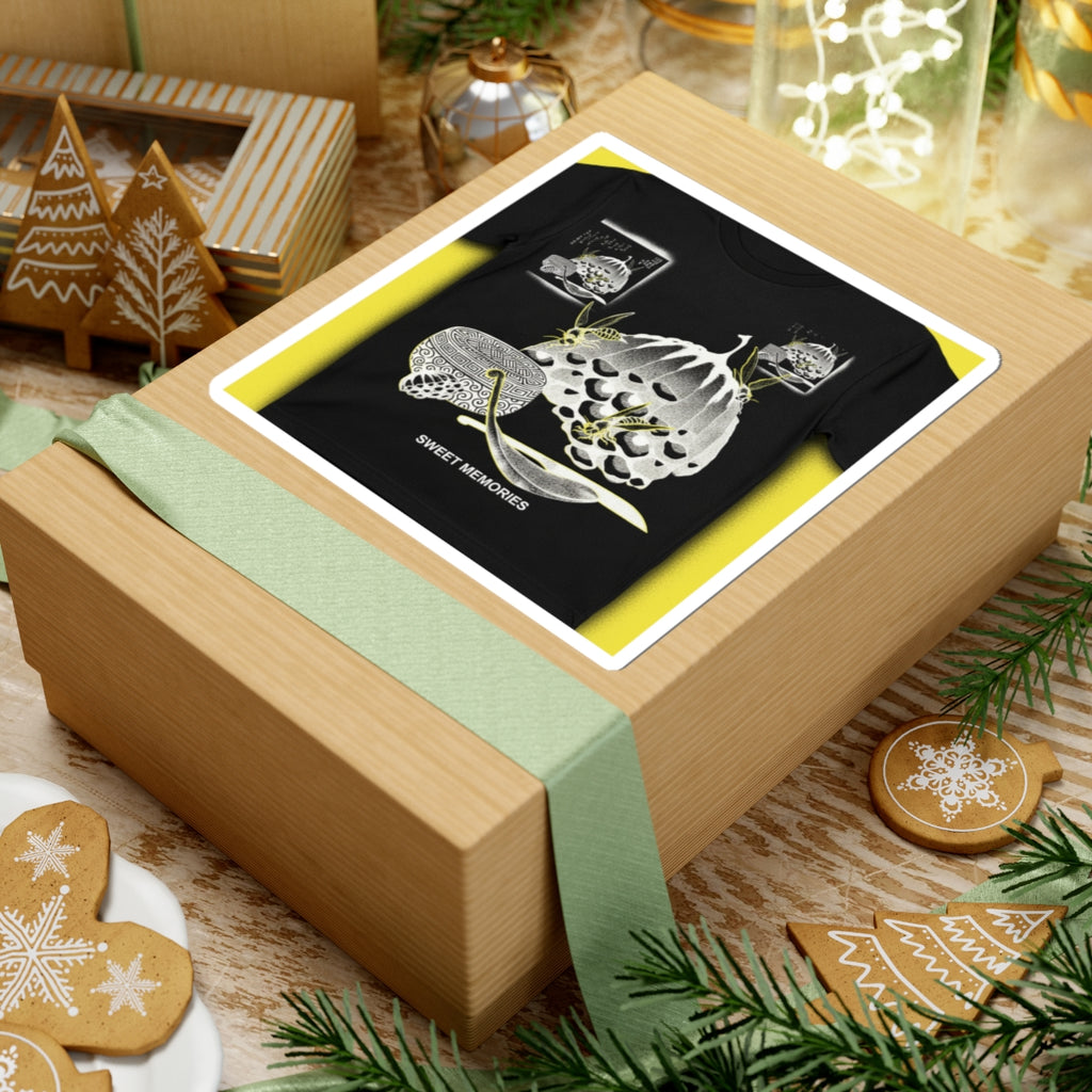 Streetwear Collage — Hives With Wasps, And A Box With A Spoon For Honey — Kiss-Cut Sticker