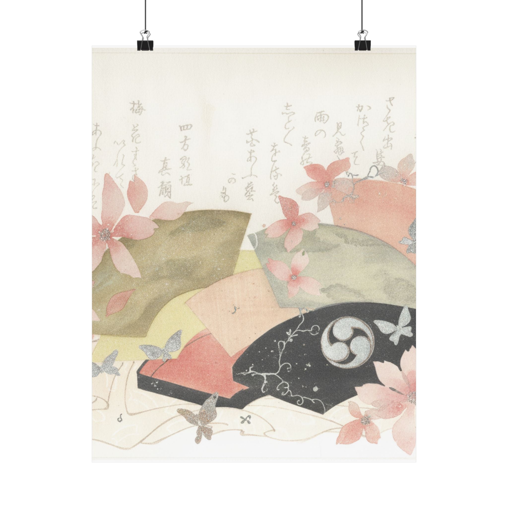 Watercolor — Fan-Box With Fans — Matte Poster