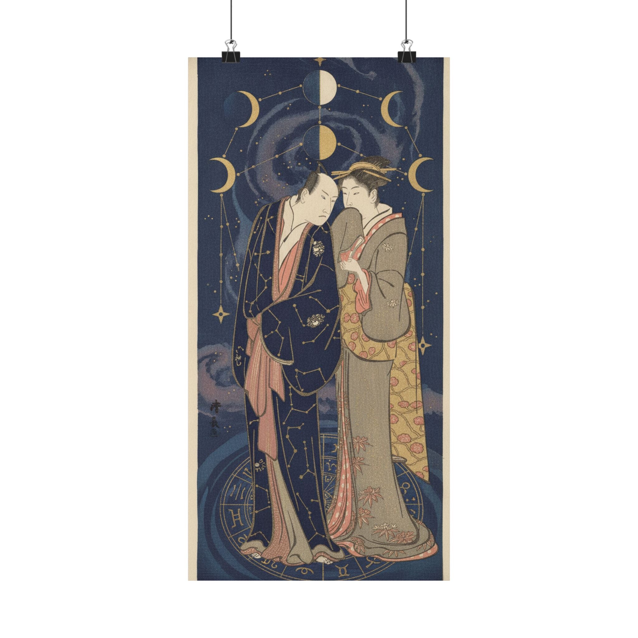 Celestial — Ichikawa Yaozo Iii With A Lady — Matte Poster