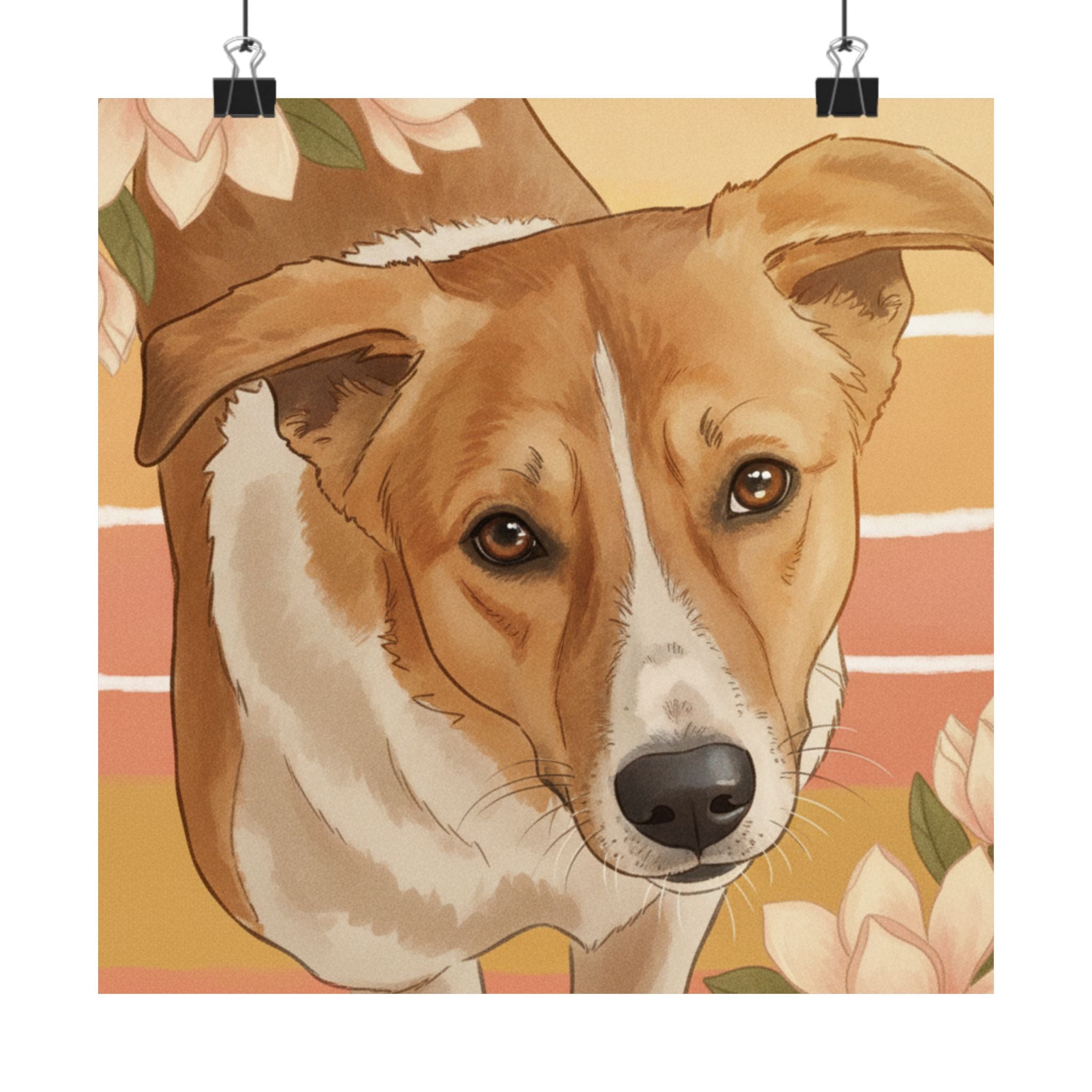 Southern Sunset — Dog — Matte Poster