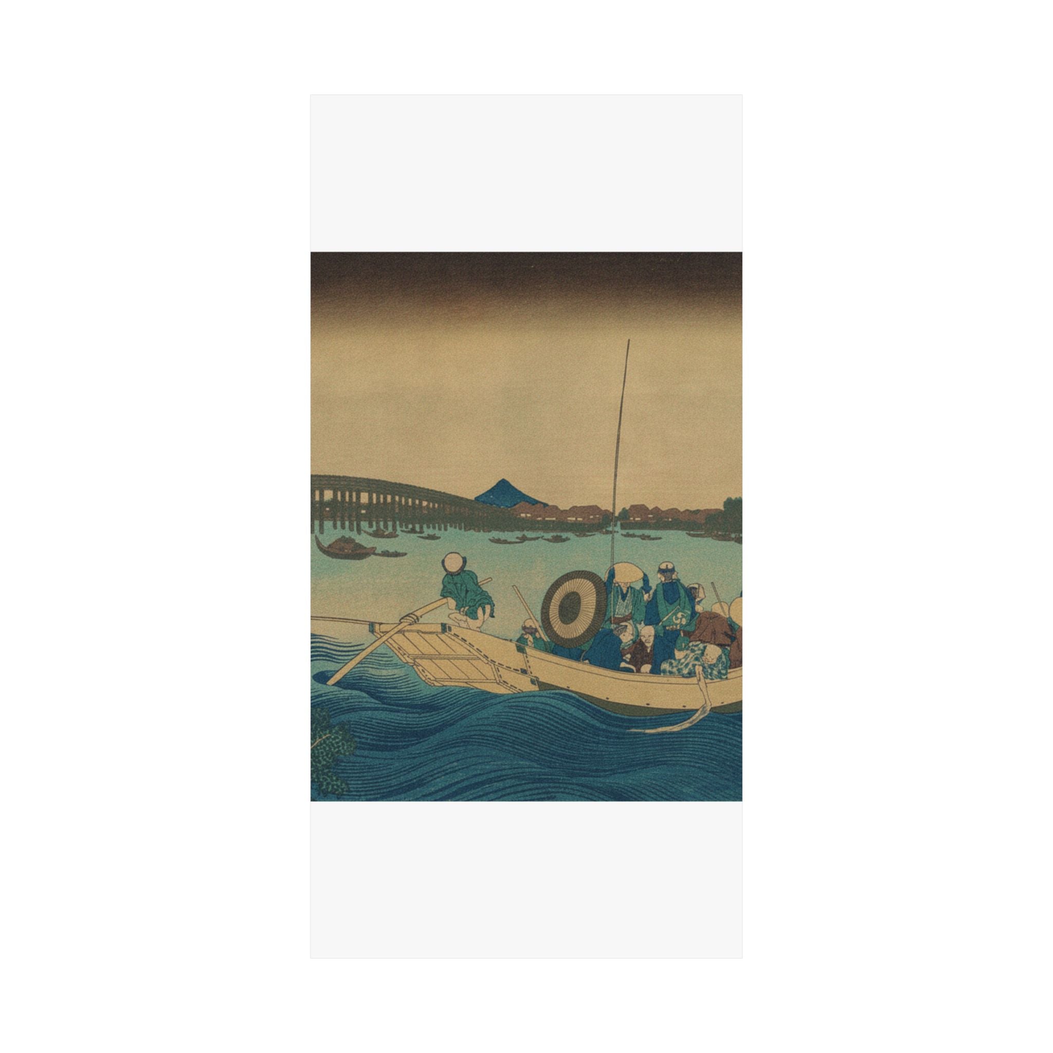 Cinematic — Viewing The Sunset Over Ryōgoku Bridge From The Onmayagashi Embankment (Onmayaga — Matte Poster