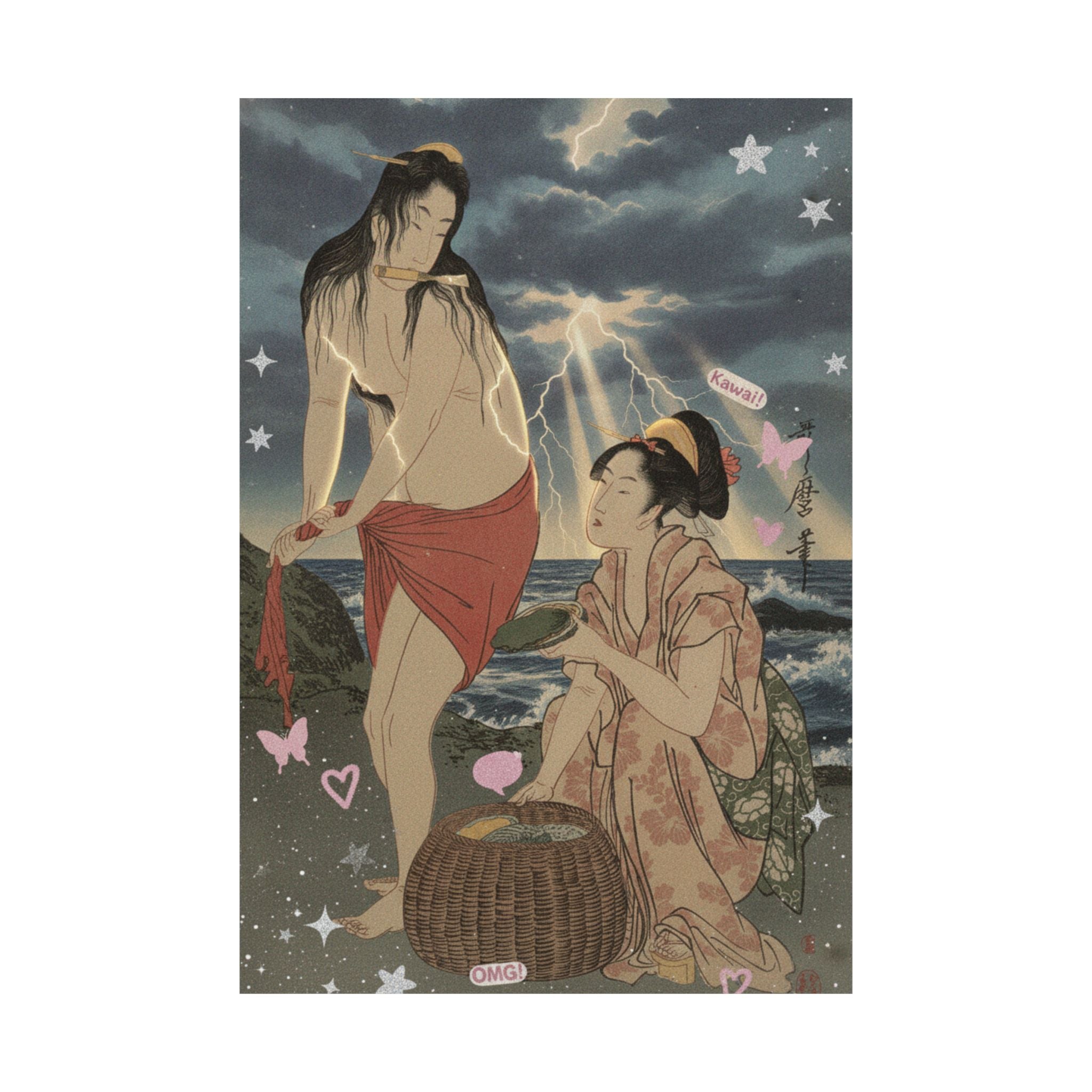 Dramatic Storm — Abalone Divers — Matte Poster