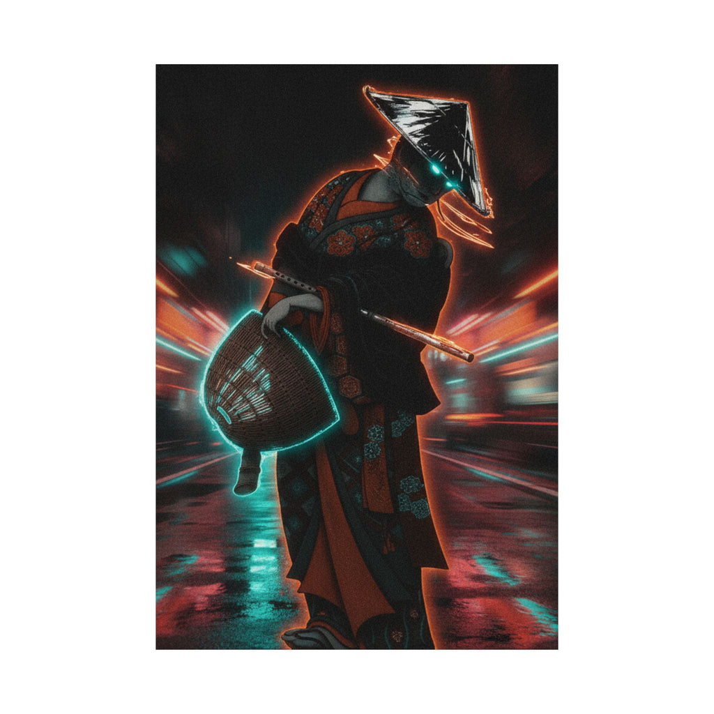 Fast Furious — Bandō Hikosaburō Ii Dressed As A Komuso And Carrying The Flute And Hat — Matte Poster