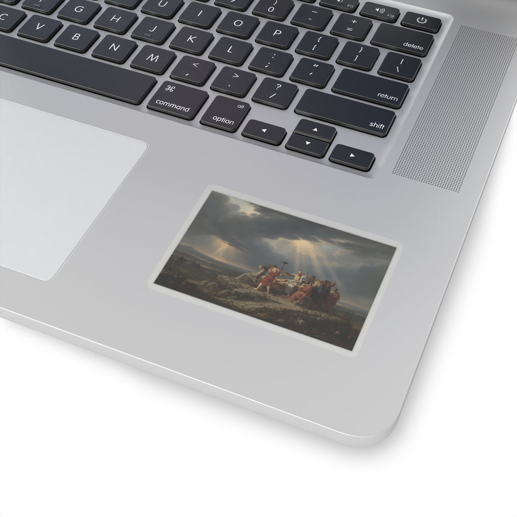 Dramatic Storm — Person — Kiss-Cut Sticker