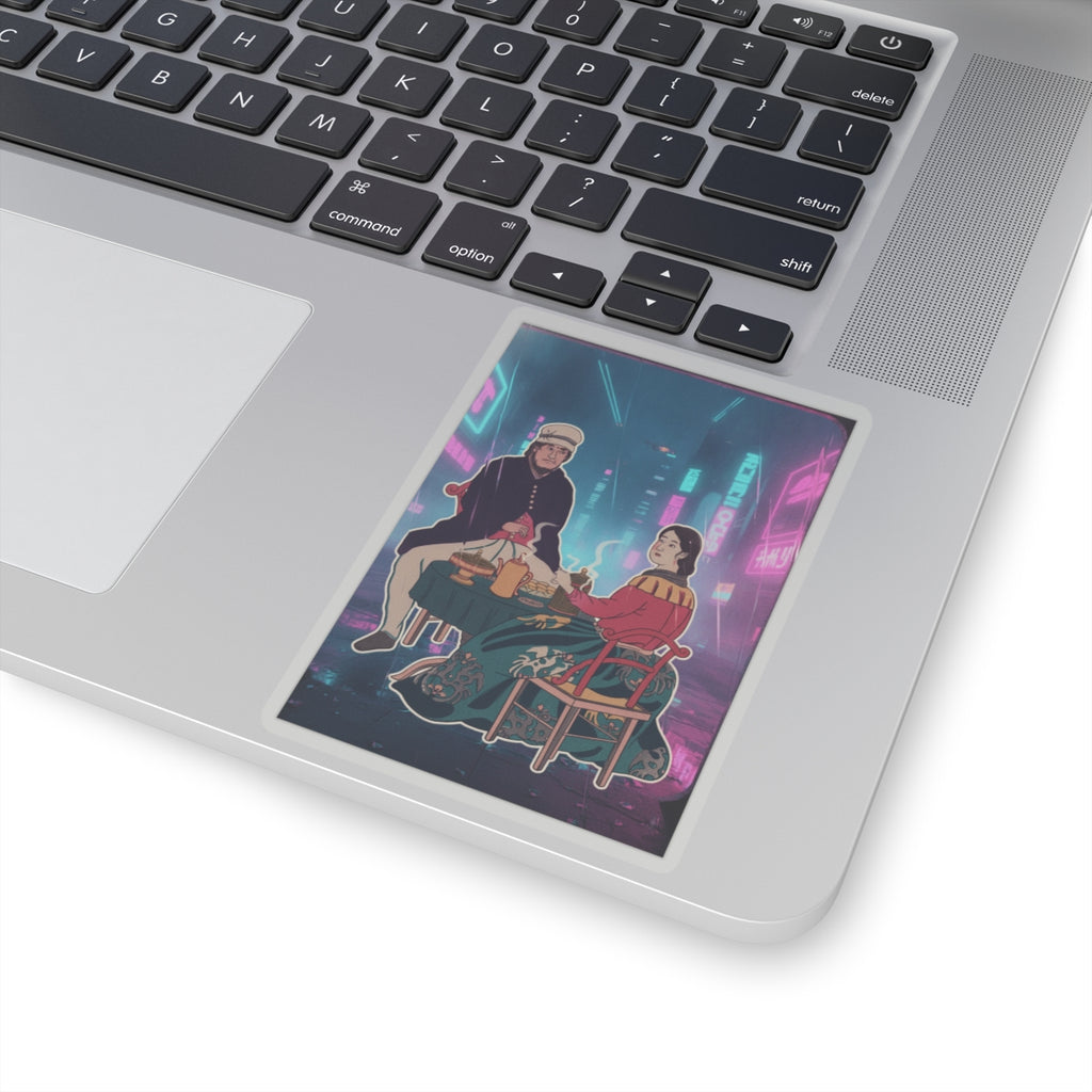 Neon Noir kiss-cut sticker — product view 17