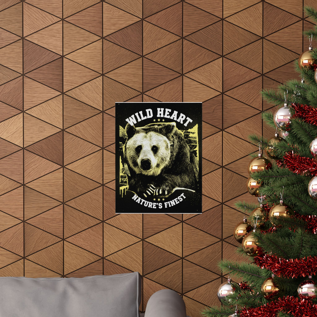 Streetwear Collage — Bear — Matte Poster
