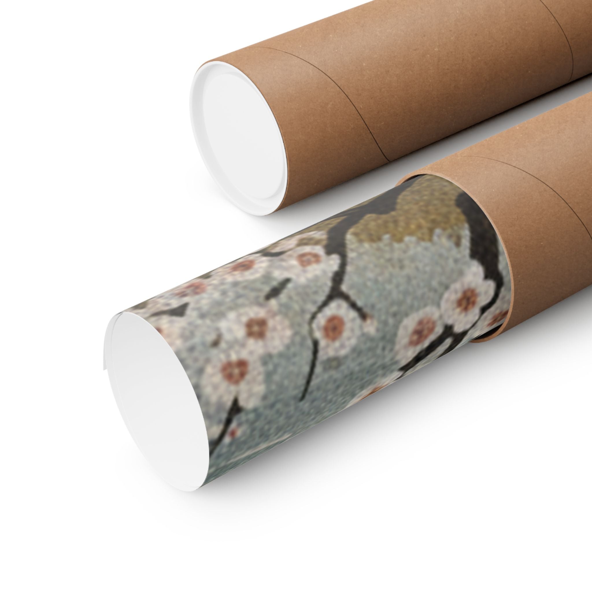 Scenic Nature — Plum Tree In Blossom — Matte Poster