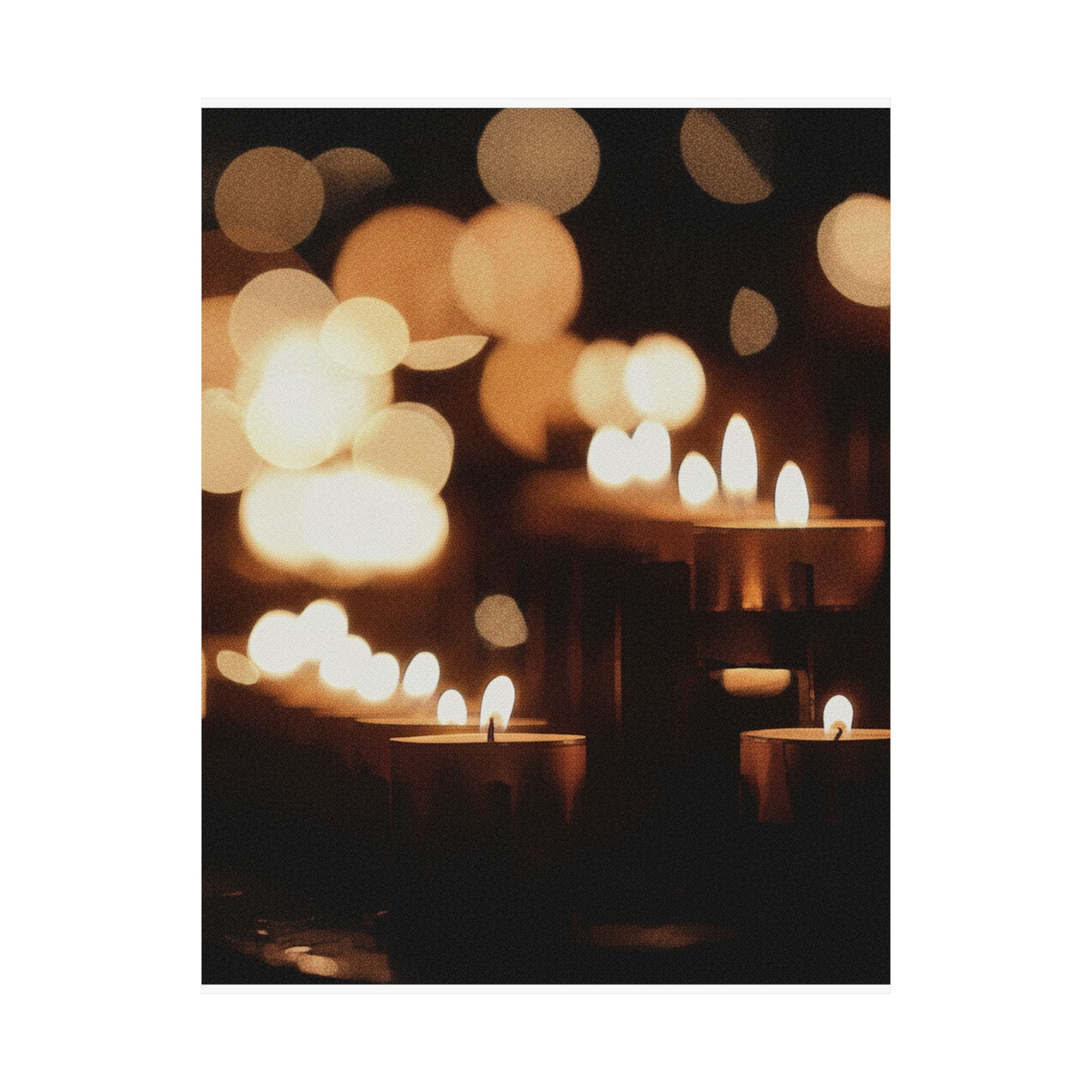 Southern Sunset — Candle — Matte Poster