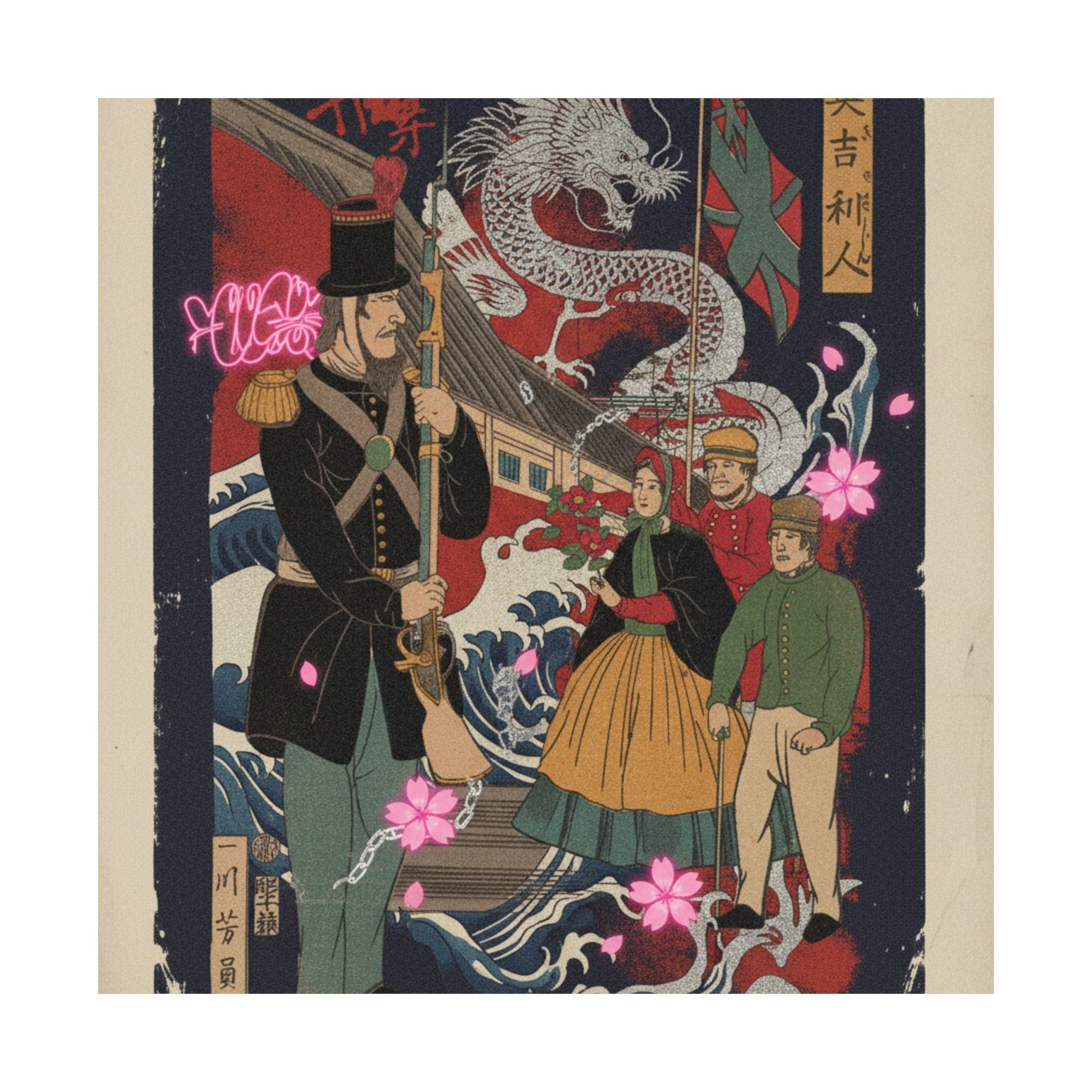 Japanese Street — Englishmen — Matte Poster