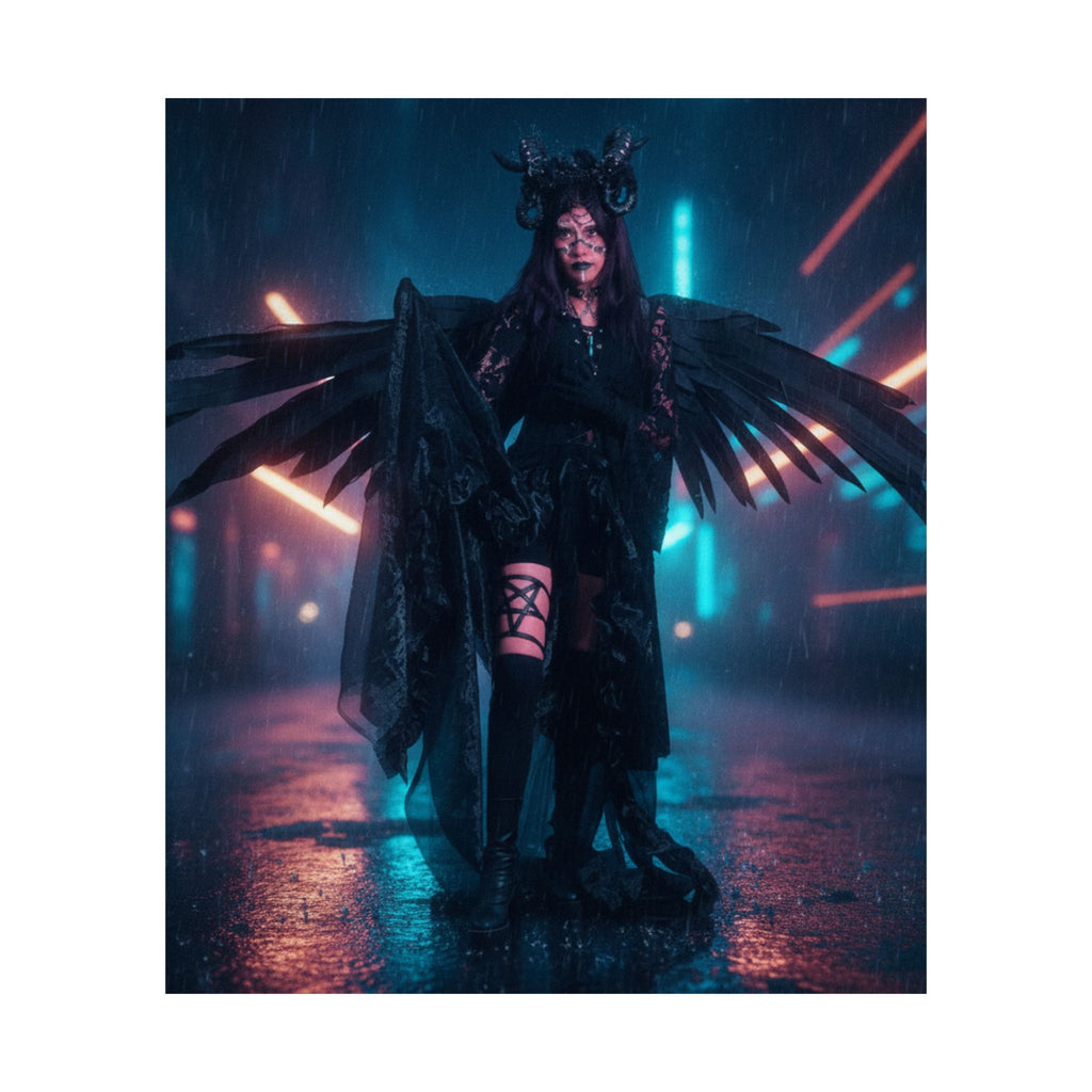 Neon Noir — Person — Matte Poster