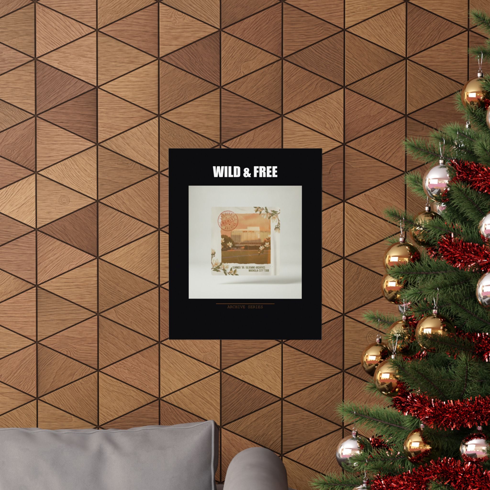 WILD & FREE Vintage Magnolia Archive Matte Poster