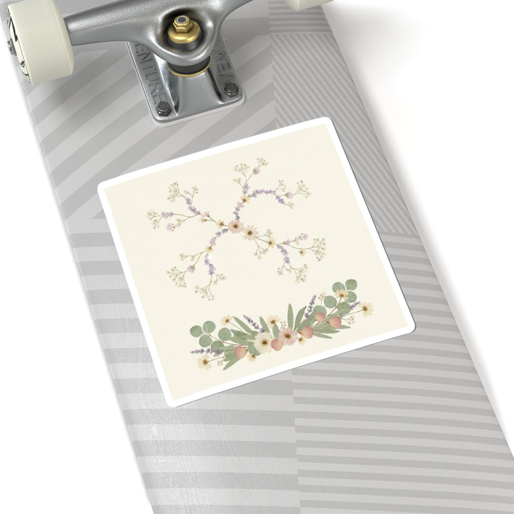 Botanical kiss-cut sticker — product view 9