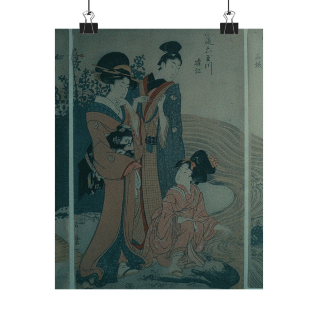 Cinematic — Women And Children On The Banks Of A Stream — Matte Poster