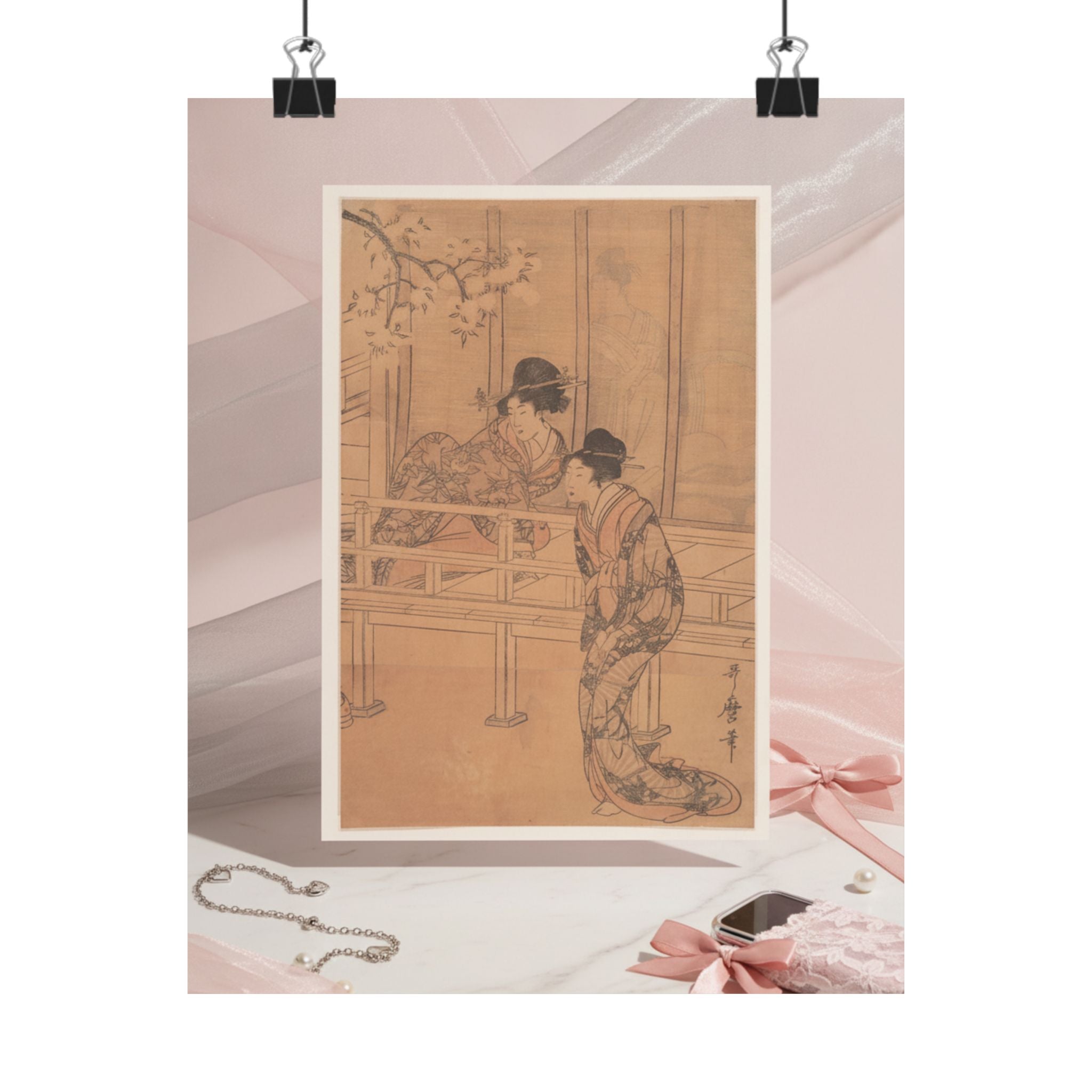Product Marketing — The Lady Of Rokujo Being Visited By The Princess Aoi — Matte Poster