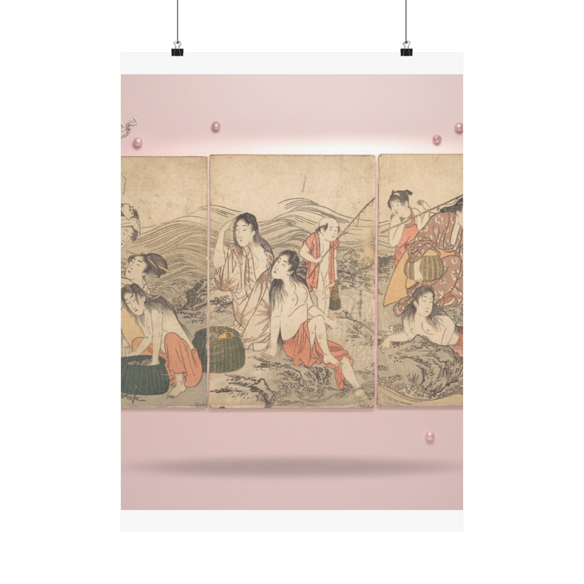 Product Marketing — Girl Fishers And Bathers — Matte Poster