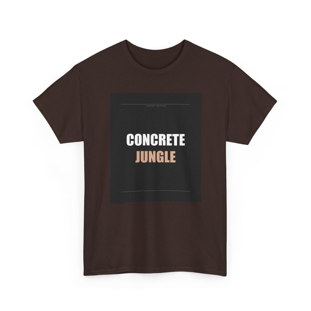 CONCRETE JUNGLE Bold Typography Streetwear Tee