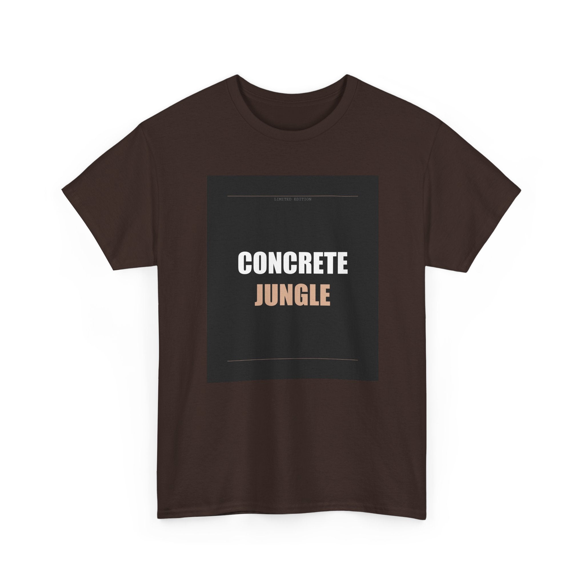 CONCRETE JUNGLE Bold Typography Streetwear Tee