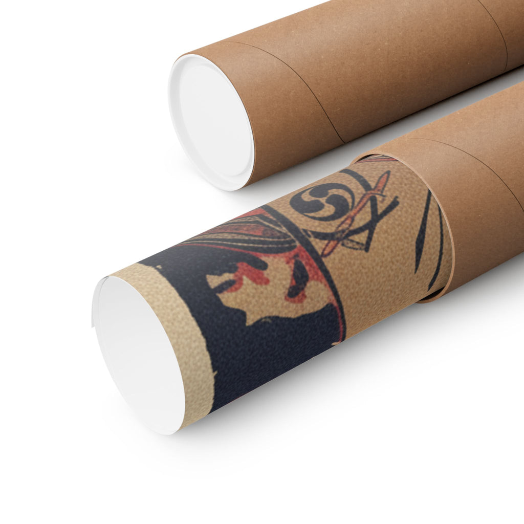 Japanese Street — The Actor Yoshizawa Ayame As A Samurai — Matte Poster