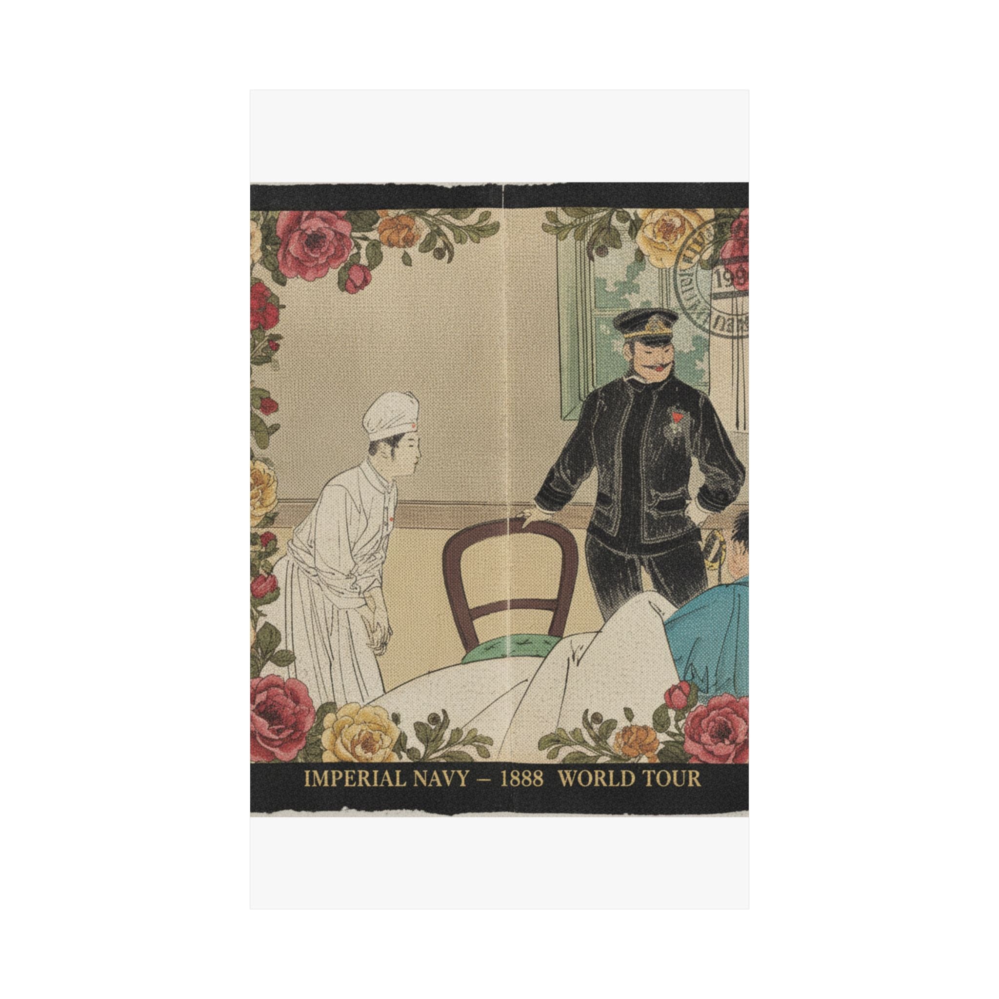 Vintage Bootleg — The Torpedo Officer (Suirai Shikan), Frontispiece Illustration From The Literary — Matte Poster