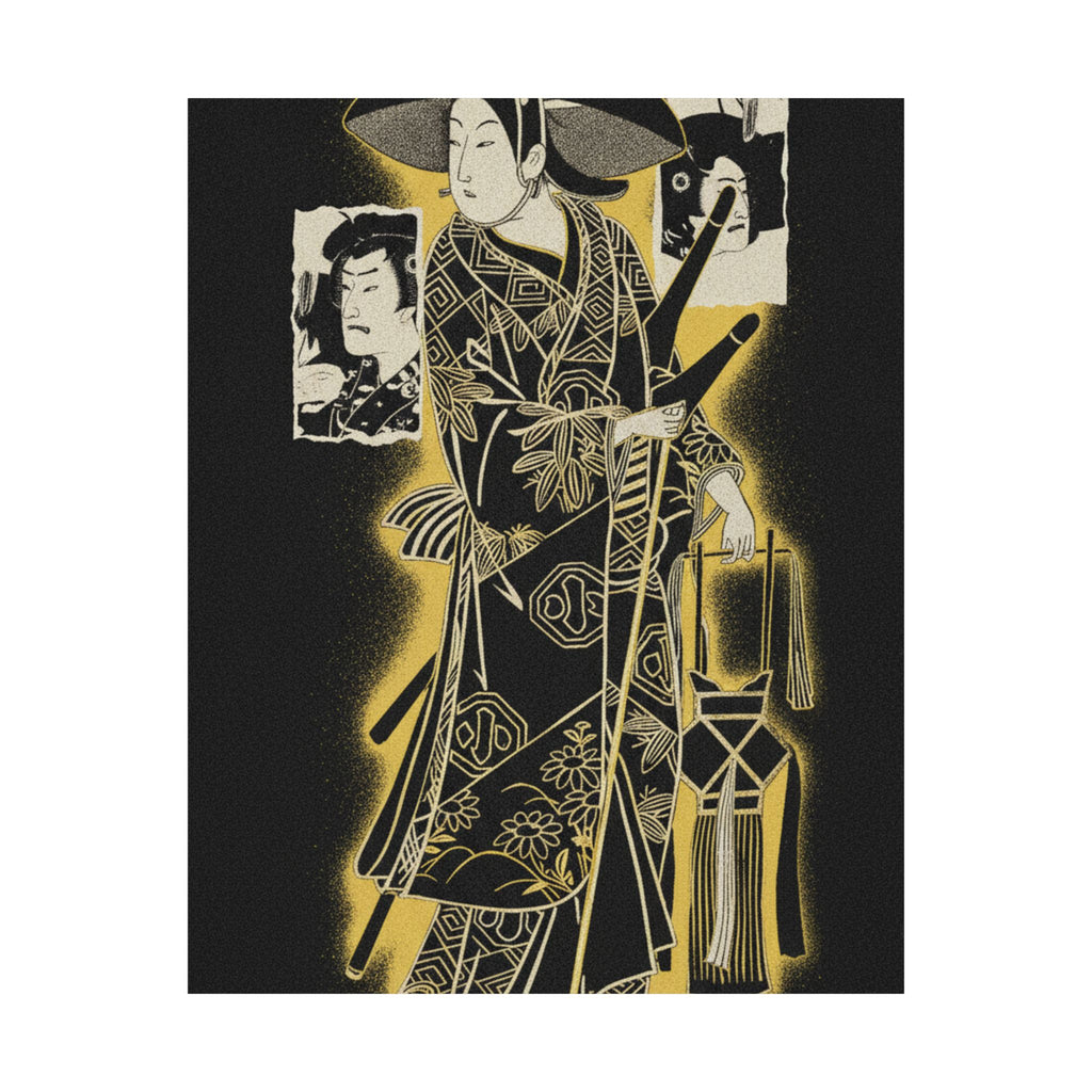 Streetwear Collage — The Actor, Arashi Otohachi, 1695–1769 In An Unidentified Role — Matte Poster