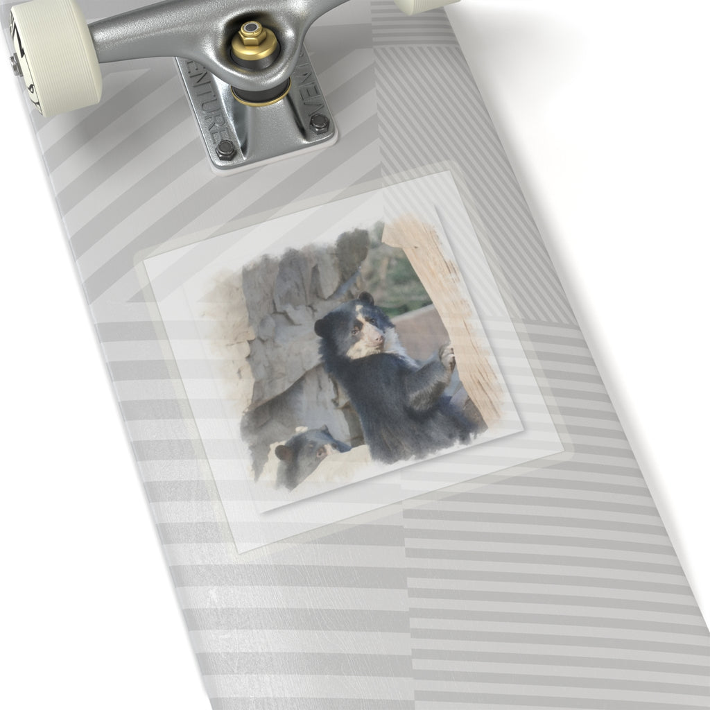 Watercolor — Bear — Kiss-Cut Sticker