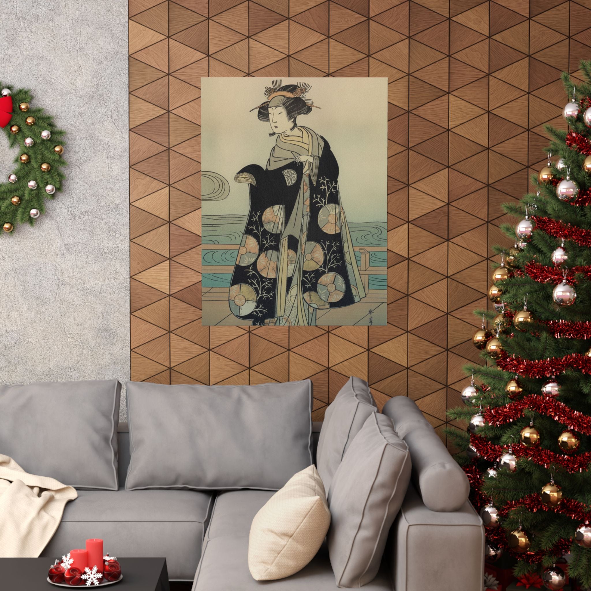 Affirmation — Yoshizawa Iroha As A Woman Standing On The Engawa Of A House By A River — Matte Poster