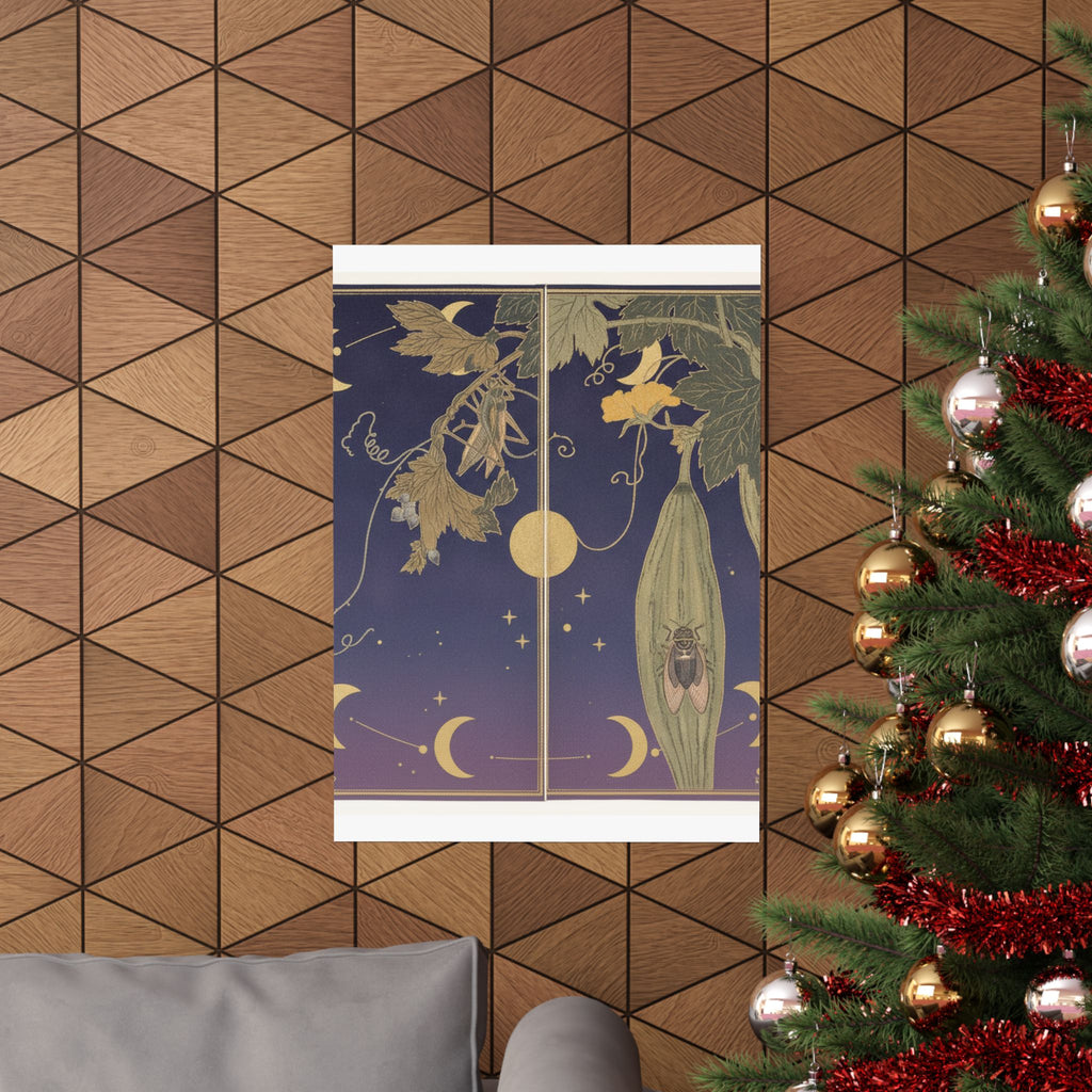 Celestial — Grasshopper (Kirigirisu); Cicada (Semi), From The Picture Book Of Crawling Creat — Matte Poster